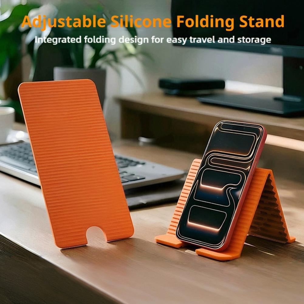 Essential Tablet Accessories - 유연한 접이식 실리콘 휴대폰 거치대 (아이폰,