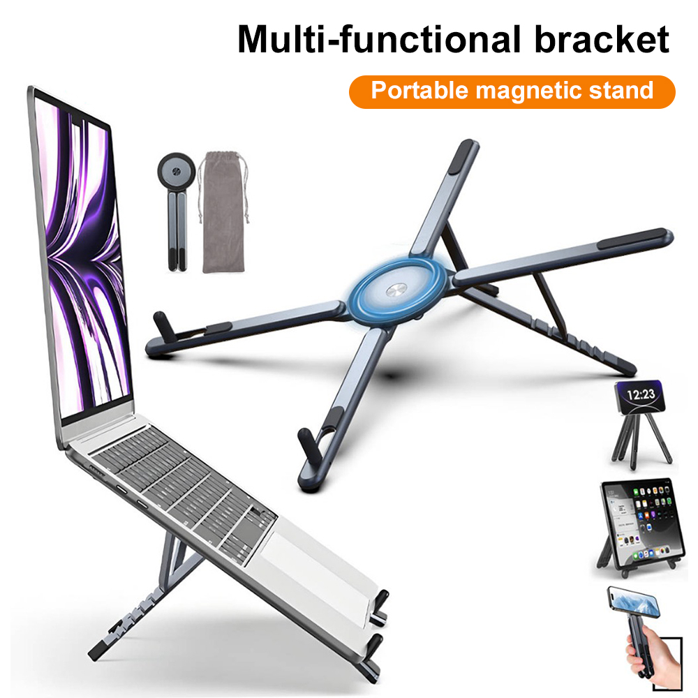 Essential Tablet Accessories - 휴대용 자석식 휴대폰 거치대 & 셀카봉