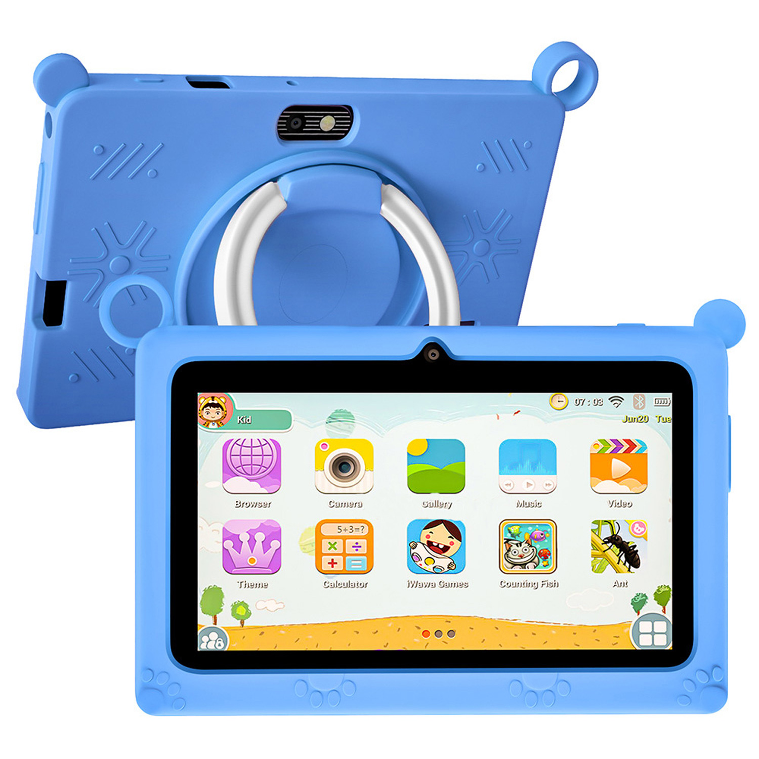 새로운 5G 키즈 태블릿 7인치 쿼드 코어 4GB/64 - Kids Tablet With Accessories 리뷰 및 가격
