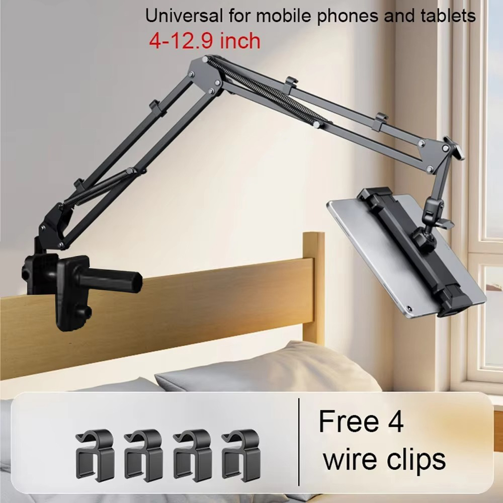 90cm 금속 암이 있는 침대용 태블릿 홀더 360 ° - Cheap Tablet Accessories 리뷰 및 가격