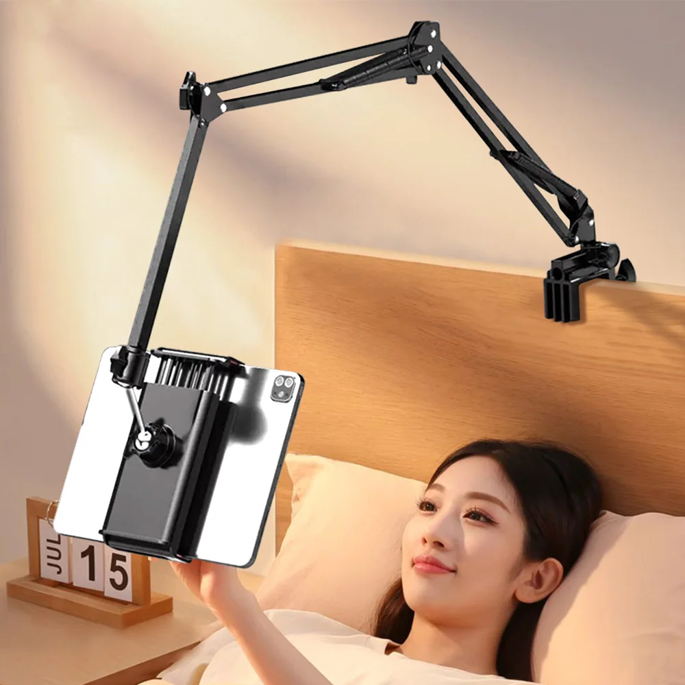 90cm 금속 암이 있는 침대용 태블릿 홀더 360 ° - Cheap Tablet Accessories 리뷰 및 가격