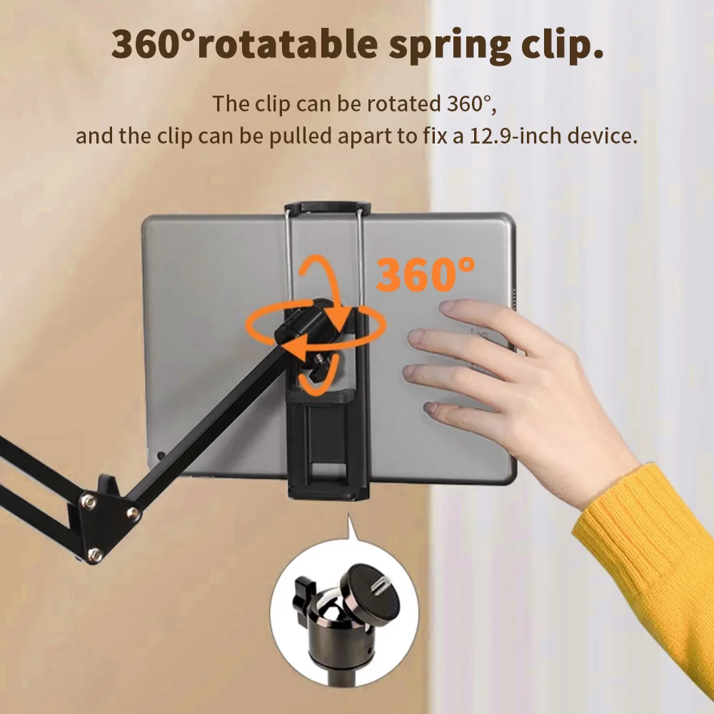 침대용 태블릿 홀더 90cm 금속 암 360도 회전 ° - Cheap Tablet Accessories 리뷰 및 가격