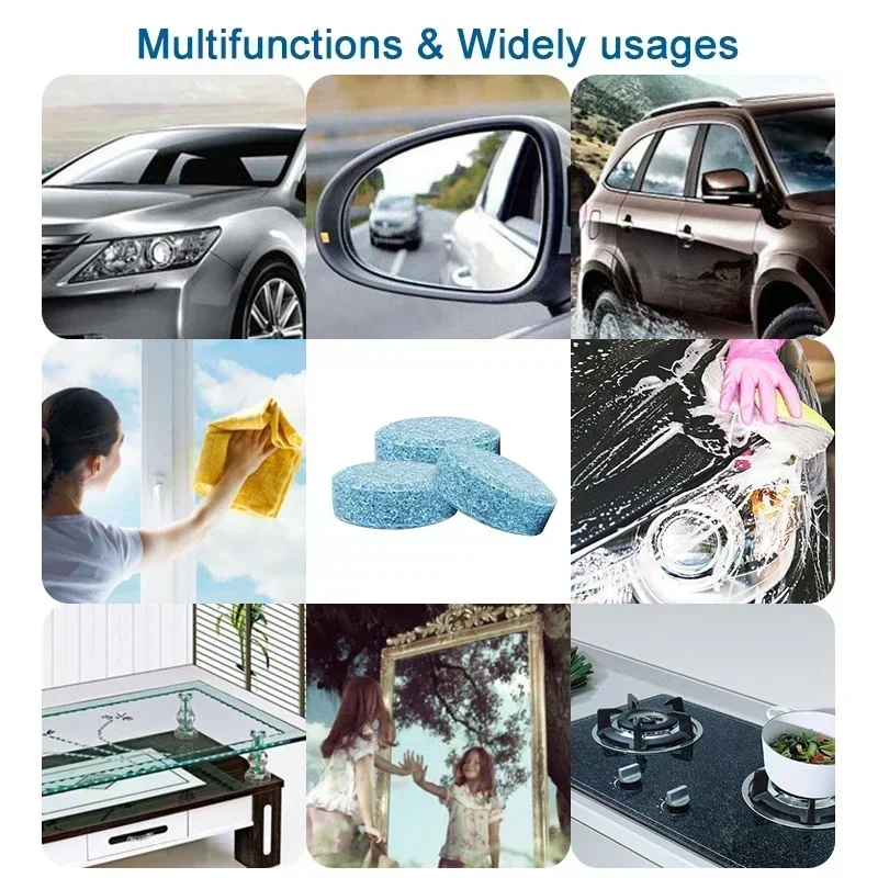 2/100개입 자동차 앞 유리 세정제 자동차 발포 타블 - Tablet Accessories For Car 리뷰 및 가격
