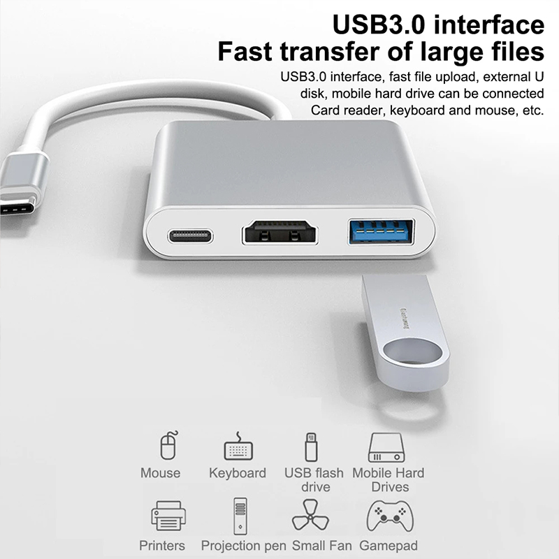 3 in 1 USB 타입 C 허브, 4K HDMI HD - Tablet Accessories Samsung 리뷰 및 가격