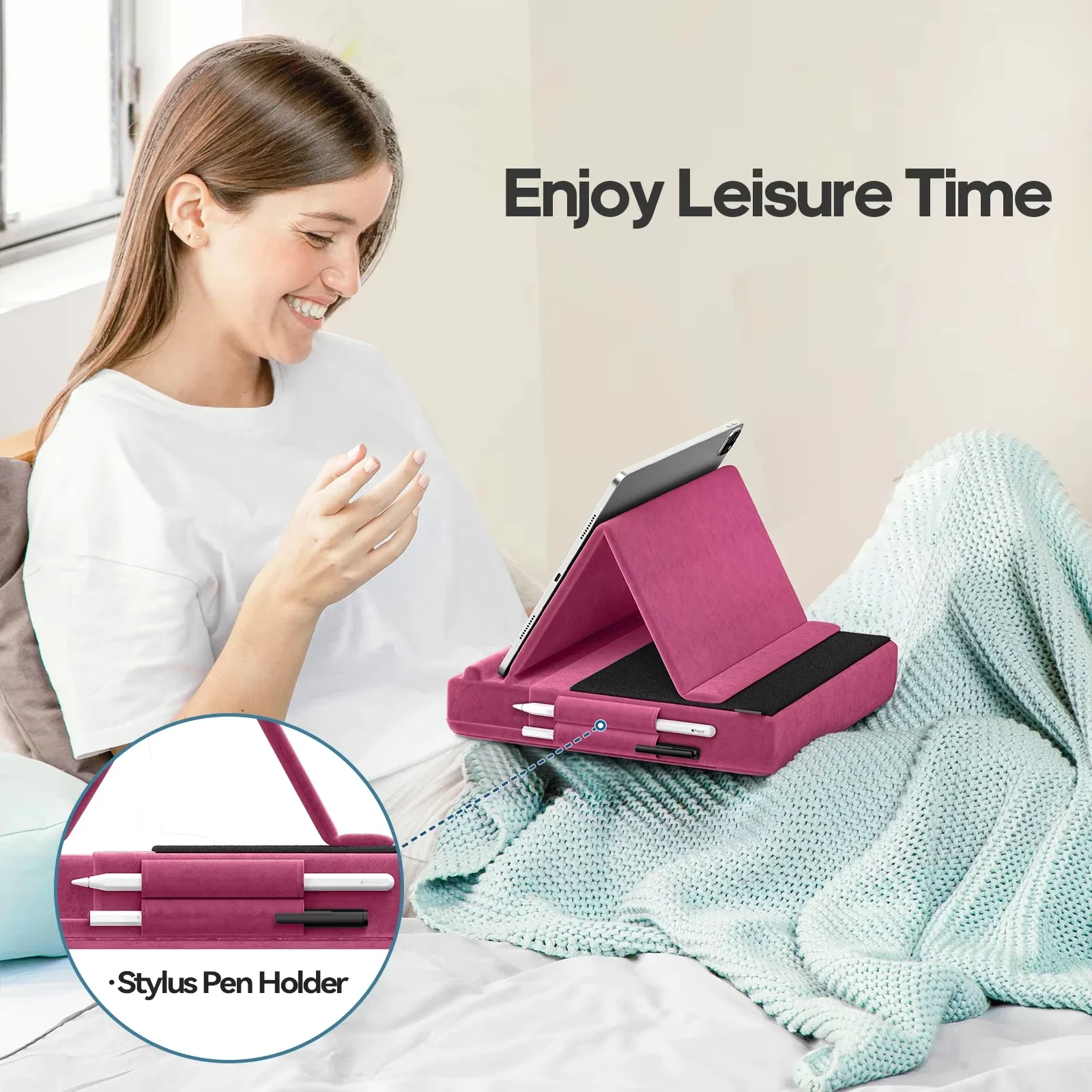 업그레이드된 태블릿 베개 스탠드 무릎 침대 및 책상용  - Cheap Tablet Accessories 리뷰 및 가격
