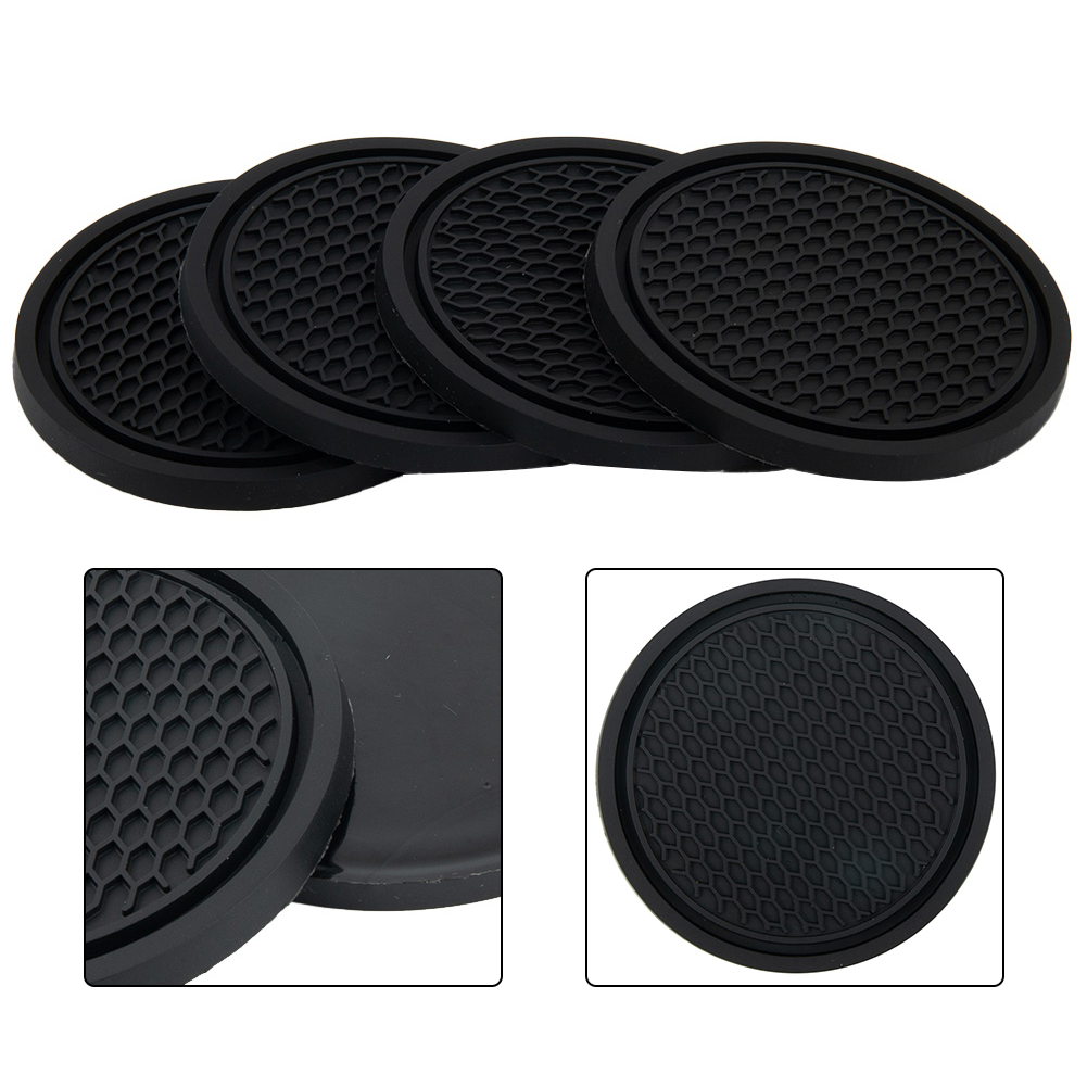 4 Pcs 블랙 자동차 자동 컵 홀더 안티 슬립 인서트 - Tablet Accessories For Car 리뷰 및 가격
