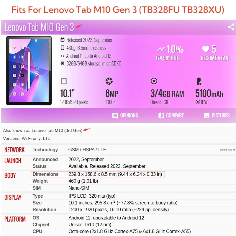 레노버 탭 M10 3세대 10.1 케이스 TB328FU - Lenovo Tablet With Accessories 리뷰 및 가격