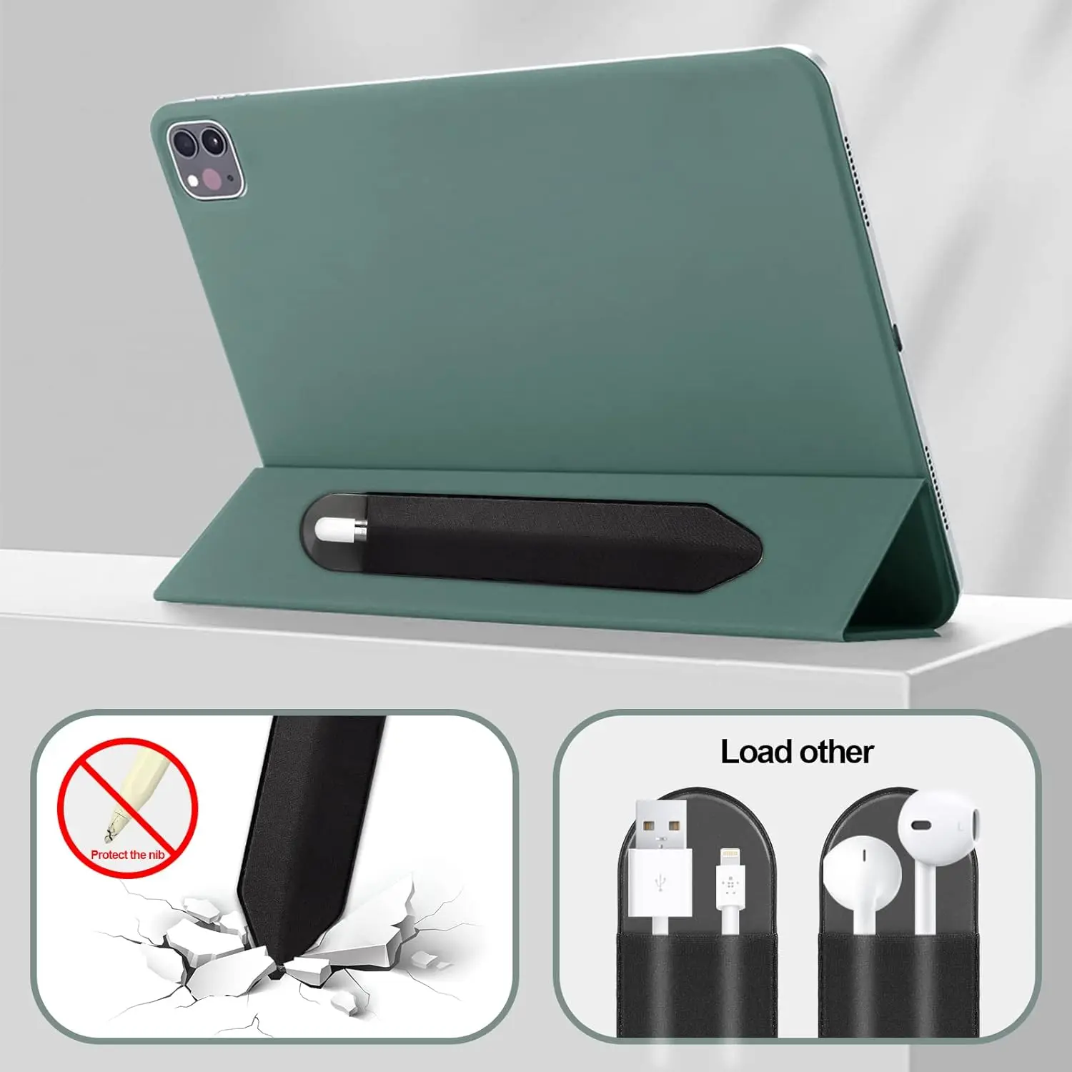 애플 아이패드 아이펜슬 1 2 펜슬 슬리브 스타일러스  - Tablet Accessories Bag 리뷰 및 가격