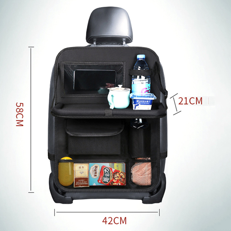 트레이 태블릿 홀더가있는 접이식 자동차 좌석 주최자 멀 - Tablet Accessories Bag 리뷰 및 가격