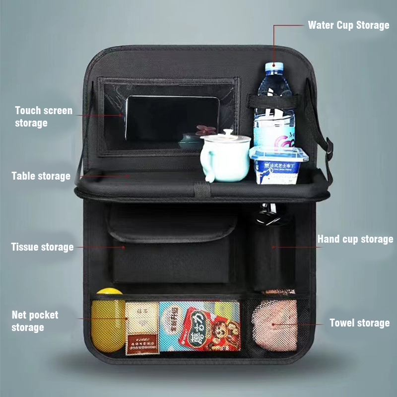 트레이 태블릿 홀더가있는 접이식 자동차 좌석 주최자 멀 - Tablet Accessories Bag 리뷰 및 가격