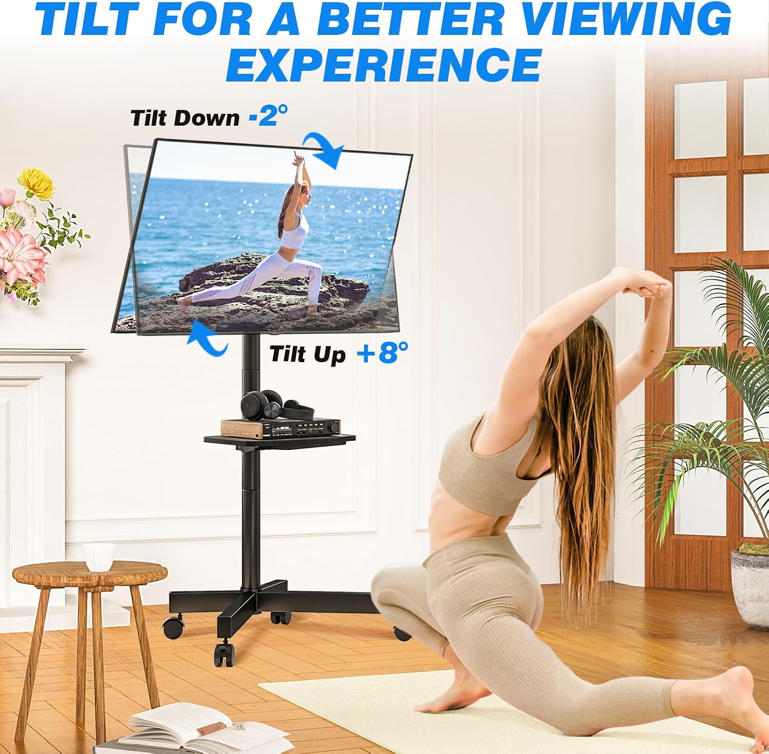 23-65인치 평면/곡면 TV(최대 88lbs)용 이동 - Mobile & Tablet Accessories 리뷰 및 가격