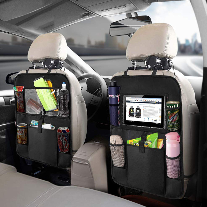 터치 스크린 태블릿 홀더가있는 자동차 뒷좌석 주최자 자 - Tablet Accessories Bag 리뷰 및 가격