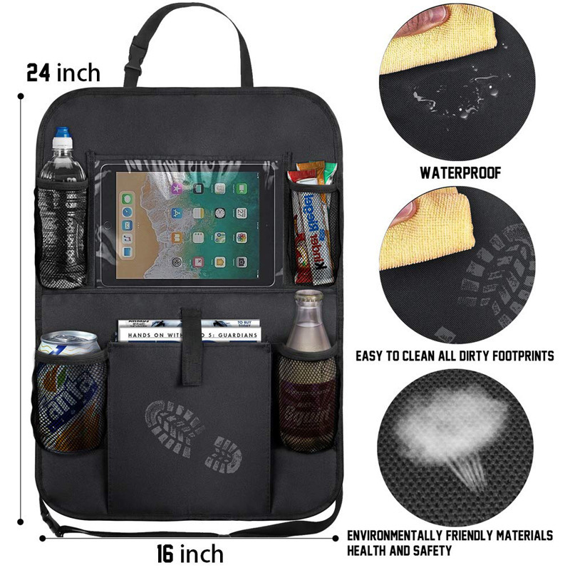 터치 스크린 태블릿 홀더가있는 자동차 뒷좌석 주최자 자 - Tablet Accessories Bag 리뷰 및 가격