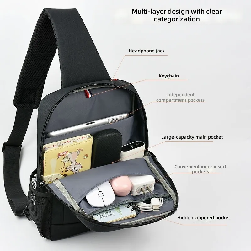 크로스바디 스트랩이 있는 남성용 대용량 아이패드 가방  - Tablet Accessories Bag 리뷰 및 가격