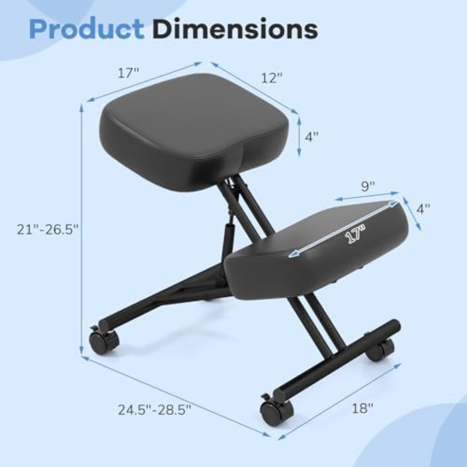 무릎꿇이 의자, 높이 조절이 가능한 덮개가 있는 이동식 - Mobile & Tablet Accessories 리뷰 및 가격