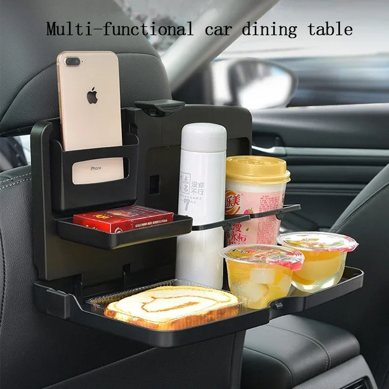 자동차 뒷좌석 접이식 식탁 - 컵홀더가 있는 대용량 차 - Tablet Accessories For Car 리뷰 및 가격