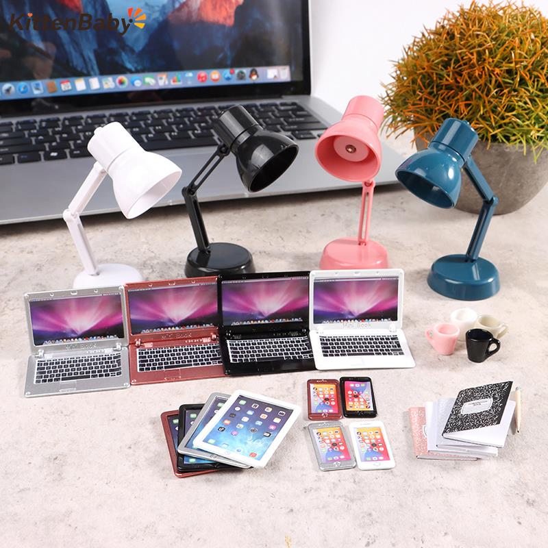 1:12 인형 집 미니어처 노트북 전화 태블릿 책상 램 - Tablet Accessories Kids 리뷰 및 가격
